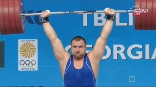 2015 European Weightlifting Championships Men's +105 kg  Тяжелая атлетика Чемпионат Европы