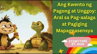 Ang Kwento ng Pagong at Unggoy: Aral sa Pag-aalaga at Pagiging Mapagpasensya