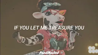 Cow Performs "Treasure" By Bruno Mars (Lyrics) | The Masked Singer