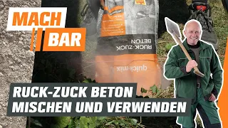 Ruck-Zuck-Beton mischen und verwenden | OBI