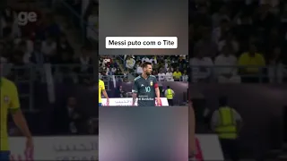 Messi discute feio com Tite no jogo da seleção brasileira com a seleção Argentina