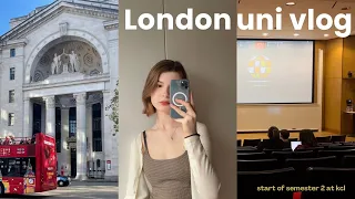 london uni vlog | first week of semester 2 at kcl