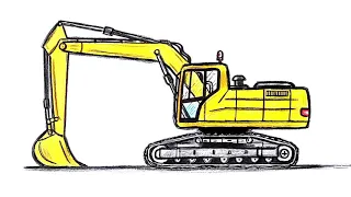 Как нарисовать Экскаватор | Draw Excavator