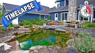 Negative Edge Backyard Pond Timelapse!!