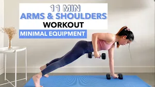 11 MIN ARMS & SHOULDERS (Get Toned Arms) WORKOUT | Minimal Equipment ~ Jacey Yaw