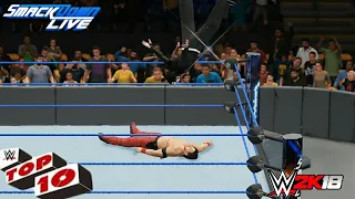 Top 10 SmackDown LIVE moments- WWE Top 10, July 17, 2018 WWE 2K18 || Gaming Craze!