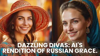 Dazzling Divas: AI's Rendition of Russian Grace. Beautiful Russian Women Generated by AI.