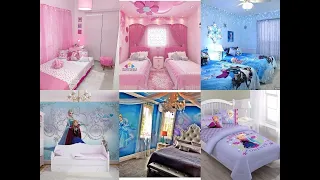 BEAUTIFUL BED ROOM DESIGNS FOR GIRLS||DISNEY PRINCESS THEME BED ROOM||