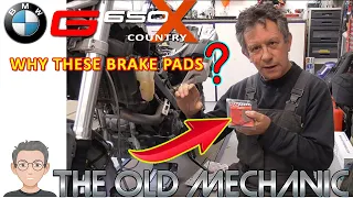 BMW G650 XCOUNTRY / XCHALLANGE / XMOTO BRAKE PADS CHANGE.. EASY ??