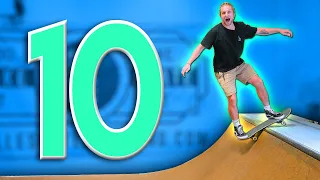 10 EASIEST MINI RAMP SKATEBOARD TRICKS FOR BEGINNERS!