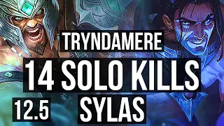 TRYNDAMERE vs SYLAS (TOP) | Penta, 14 solo kills, Rank 7 Trynda, Legendary | BR Challenger | 12.5