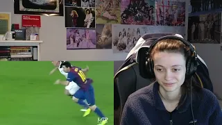 Soccer Player reacts to Lionel Messi - "20 Lionel Messi Dribbles That Shocked the World"