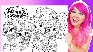 Coloring Shimmer and Shine Coloring Pages | Shimmer, Shine, Leah & Zeta