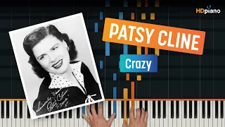 How to Play "Crazy" by Patsy Cline | HDpiano (Part 1) Piano Tutorial