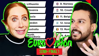 EUROVISION FANS REACT TO SEMI-FINAL 1 EUROVISION 2021 // OUR PREDICTIONS