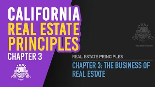 California Real Estate Principles Chapter 3