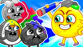 Oh No! Baby Lemon Stole My Color 😭 I Lost My Color || Best Kids Cartoon by Pit & Penny Stories 🥑💖