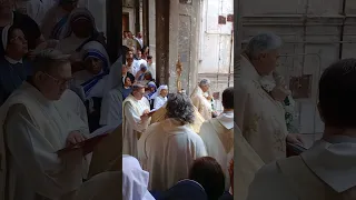 processione del Corpus Domini e benedizione eucaristica -Palazzo San Felice Rione Sanità Napoli