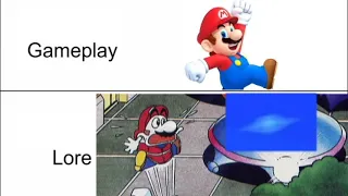 Mario gameplay vs. lore