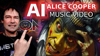 AI  MUSIC VIDEO - Talk About AI and ALICE COOPER - Dead Dont Dance - 100 More Miles - Album Road