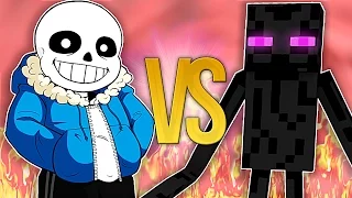 СУПЕР РЭП БИТВА: Санс VS Эндермен (MINECRAFT Против UNDERTALE)