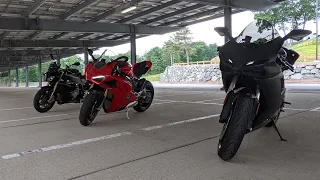 Ducati V4S, BMW S1000R, Ducati 848 EVO Pulls [RAW]