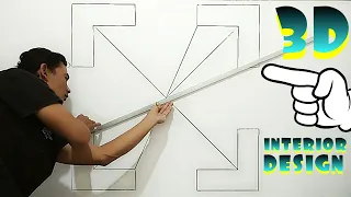 3D OPTICAL ILLUSION || GREAT FOR INTERIOR DESIGN || MURAL DINDING EFFECT 3D