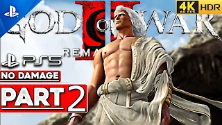 (PS5) GOD OF WAR 2 REMASTERED Walkthrough Part 2 Titan Mode NO DAMAGE [4K 60FPS HDR] - No Commentary