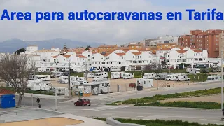 Area para autocaravanas en Tarifa #nomadlife #vanlife #vivirviajando #motorhome #España