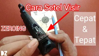 Cara Setting Visir Besi Senapan Angin