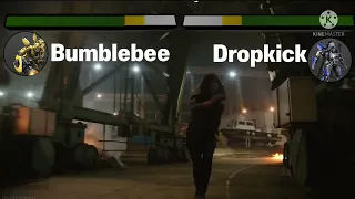 Bumblebee vs Dropkick With Healthbars |Bumblebee(2018)