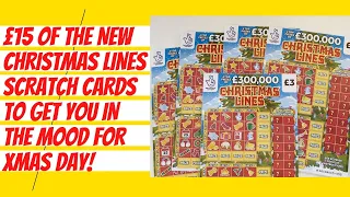 lottery christmas scratch tickets for Monday Morning. 5 of the new Christmas LInes scratch cards
