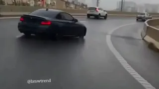BMW M4 Rain Mode Drifting In Traffic !!