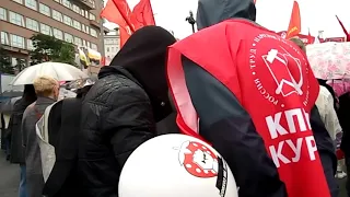 Геннадий Зюганов выступает 17 августа 2019 на митинге КПРФ: "За честные и чистые выборы!»