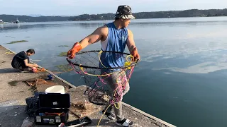 Crabbing: You won’t BELIEVE how much crabs I caught off this dock! Catch & Cook