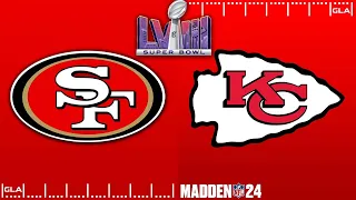 49ers vs. Chiefs Simulation | Super Bowl 58 | Madden 24 PS5 Gameplay
