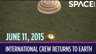 OTD in Space – June 11: International Crew Returns to Earth