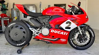 DUCATI PANIGALE V2 CUSTOM AUSTIN RACING Exhaust System Sound (Cold Start, Very Loud Sound)