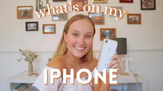WHAT'S ON MY iPHONE | app recommendations + how i organise it using ios 14