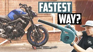 Can You Use A Leaf Blower To Dry Your Motorcycle?