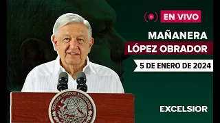 🔴 EN VIVO | Mañanera de López Obrador, 5 de enero de 2024