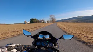 4K Rural Motorcycle Ride | Kawasaki Ninja 250R GoPro POV