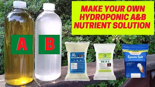 Make Your Own Hydroponic Nutrient Solution At Home | Hydroponic Nutrient Solution | DIY Hydroponics