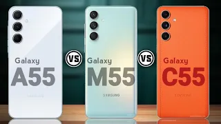 Galaxy A55 Vs Galaxy M55 Vs Galaxy C55    #Trakontech.