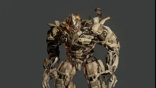 Transformers Dark of the Moon Megatron animation test [Blender]