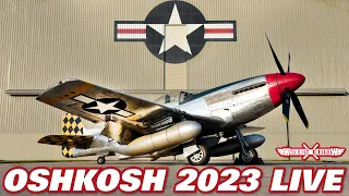 Oshkosh 2023 Live | P-51B and P-51D Mustangs “Old Crow”