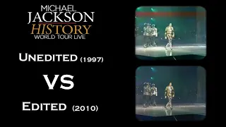 Michael Jackson  Smooth Criminal HIStory Tour Live in Munich Edited vs Unedited 1997