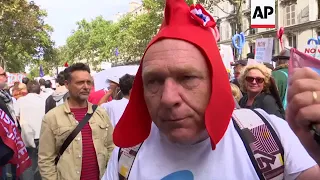 Far-left demonstration against Macron's changes to labour laws