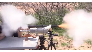 Firing a 10-Bore Flintlock Rifle