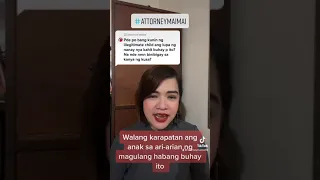 Karapatan ng Anak sa Ari-Arian ng Magulang Habang Buhay pa ang Magulang